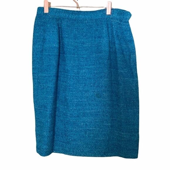 Vintage 1960’s Fully Lined Knit Pencil Skirt - Picture 1 of 4